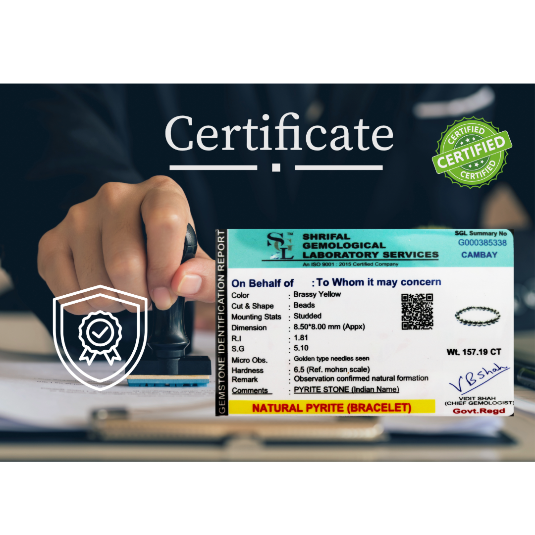 Pyrite bracelet - 100% Original with certificate