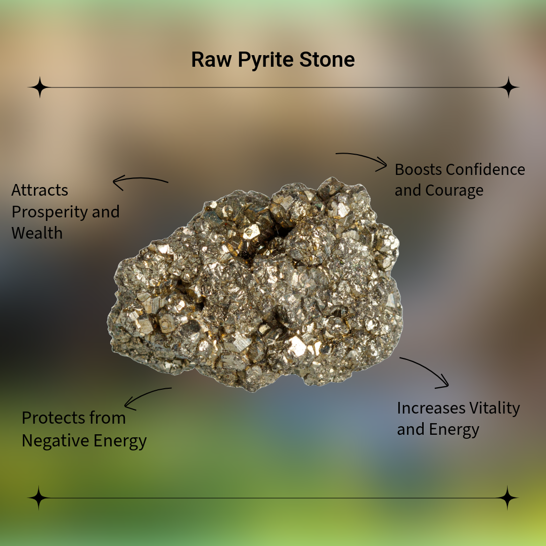 Raw Pyrite Stone Cluster- 100% Original with Certificate