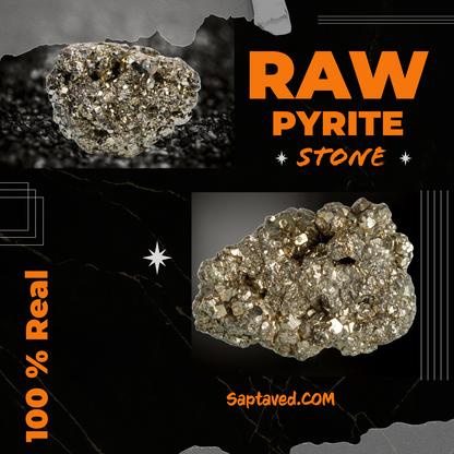 Raw Pyrite Stone Cluster- 100% Original with Certificate