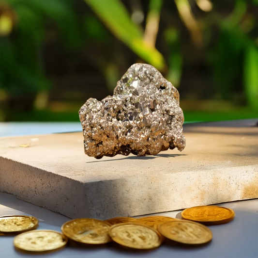 Raw Pyrite Stone Cluster- 100% Original with Certificate